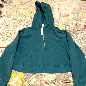 Xs/s Teal lululemon scuba half zip